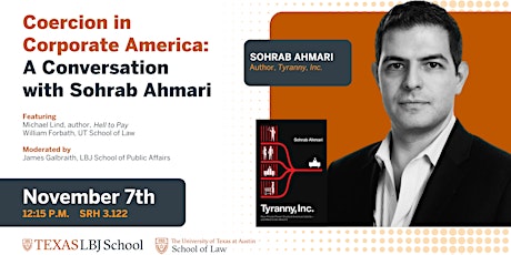 Imagen principal de Coercion in Corporate America: A Conversation with Sohrab Ahmari