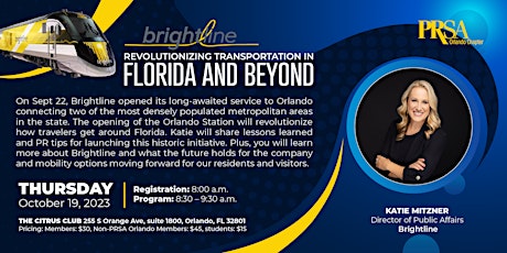 Hauptbild für Brightline - Revolutionizing transportation in Florida and beyond