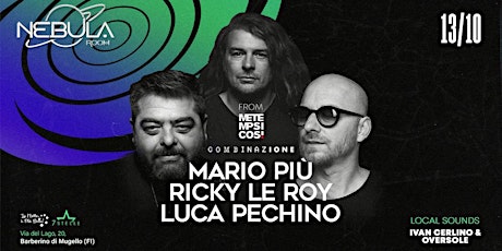 Imagem principal do evento Combinazione / Metempsicosi / Mario Più, Ricky Le Roy e Luca Pechino