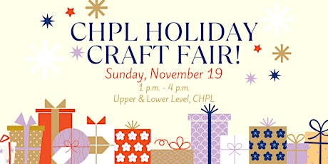 Image principale de CHPL  Holiday Craft Fair - Vendor Registration