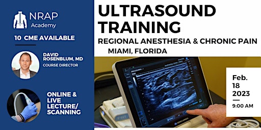 Imagem principal do evento Miami, Fl. Regional Anesthesia and  Pain  Ultrasound CME  Workshop