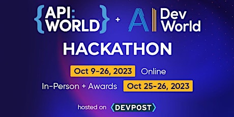 Image principale de API World + AI DevWorld Hackathon 2023