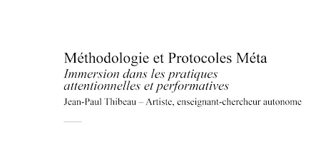 Méthodologie et Protocoles Méta primary image