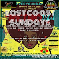 Primaire afbeelding van All-Inclusive East  Coast Sundays: St Thomas. Roots,Rock,Reggae +Oldies,etc