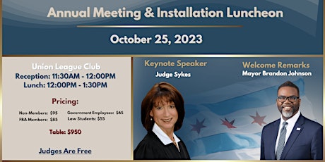 Image principale de 2023 Annual Meeting and Installation Luncheon