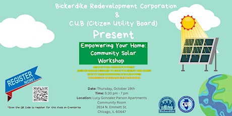 Imagem principal do evento Empowering Your Home: Community Solar Workshop