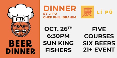 Sun King + Fishers Test Kitchen Beer Dinner Series: Li Pu primary image