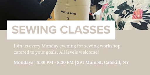 Imagem principal do evento Monday Evening Sewing Studio: Sew with Sergio!