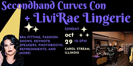 Imagem principal do evento LiviRae Lingerie + Secondhand Curves Con