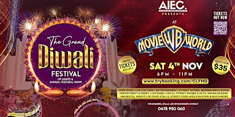 The Grand Diwali at Movieworld Gold Coast primary image