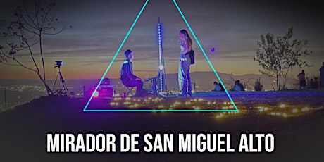San Miguel Alto, Headphones Experience, picnic, music, light show at sunset