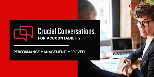 Image principale de Virtual Crucial Conversations for Accountability 1-day Program