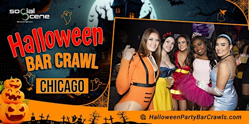 Primaire afbeelding van (Almost Sold Out) 2023 Chicago Halloween Bar Crawl (Saturday) - All Access