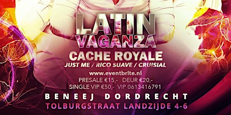 Primaire afbeelding van Latin Vaganza Invites Cache Royal
