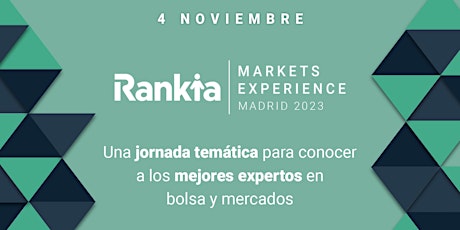 Imagem principal do evento Vª edición de la Rankia Markets Experience Madrid