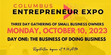 Primaire afbeelding van Day One: Columbus Entrepreneur Expo