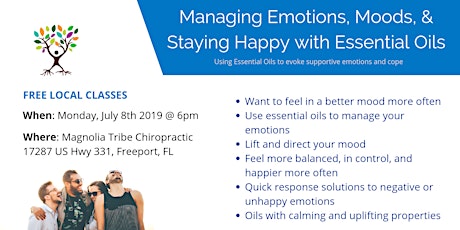 Managing Emotions, Moods, & Staying Happy with Essential Oils primary image