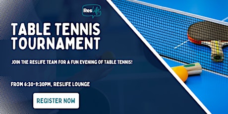Primaire afbeelding van Table Tennis Tournament (World Table Tennis Day!)