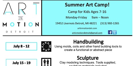 Summer Art Camp primary image