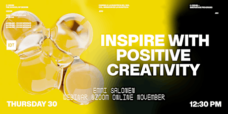 Imagem principal do evento Webinar | Inspire with Positive Creativity | Emmi Salonen