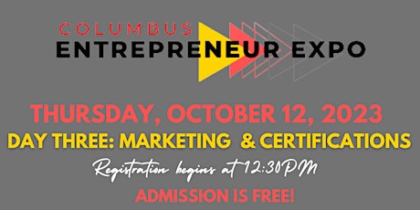 Imagem principal do evento Day Three: Columbus Entrepreneur Expo