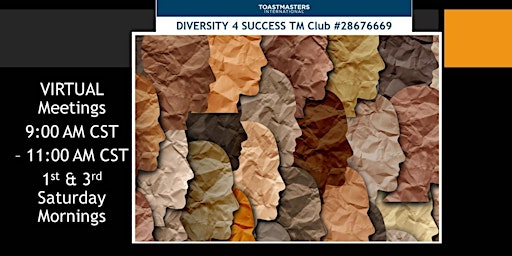 Diversity 4 Success Virtual Toastmasters Club primary image