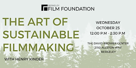 Imagem principal do evento The Art of Sustainable Filmmaking: A Workshop