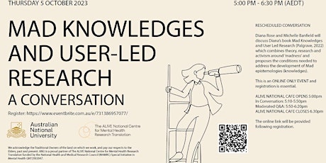 Image principale de MAD KNOWLEDGES AND USER-LED RESEARCH A CONVERSATION