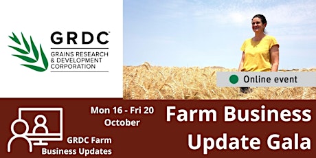 GRDC Farm Business Updates - National Livestream Gala Week primary image
