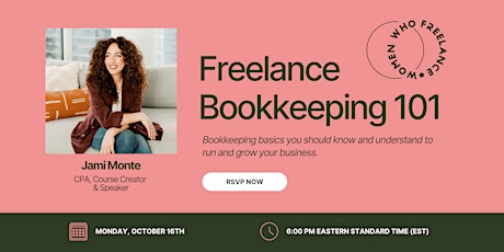 Hauptbild für Freelance Bookkeeping 101 ft. Jami Monte, CPA, CGA
