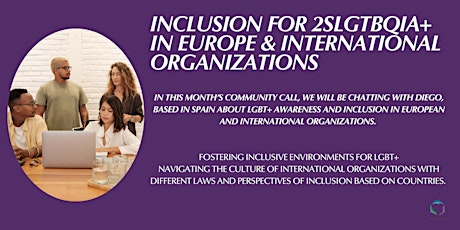 Inclusion for 2SLGTBQIA+ in Europe and International Organizations primary image