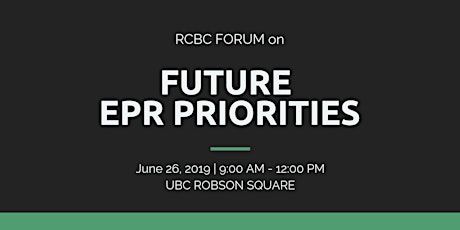 RCBC Forum on Future EPR Priorities primary image