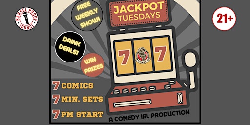 Primaire afbeelding van Stand-up Comedy Jackpot Tuesdays. Win prizes! Downtown Santa Rosa