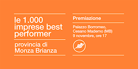 PREMIO LE 1000 IMPRESE BEST PERFORMER 2023 | MONZA BRIANZA primary image