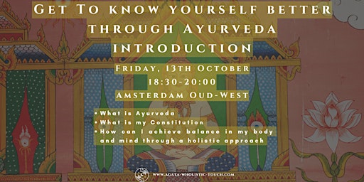 Primaire afbeelding van Get to know yourself better through Ayurveda - Introduction