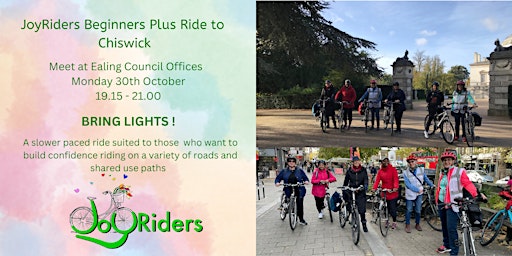 JoyRiders Beginners Plus Evening Ride - Ealing to Chiswick primary image