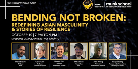 Imagem principal de Bending not Broken: Redefining Asian Masculinity & Stories of Resilience