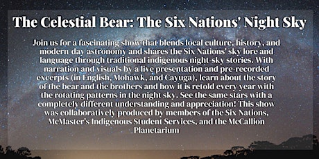 The Celestial Bear: The Six Nations' Night Sky primary image