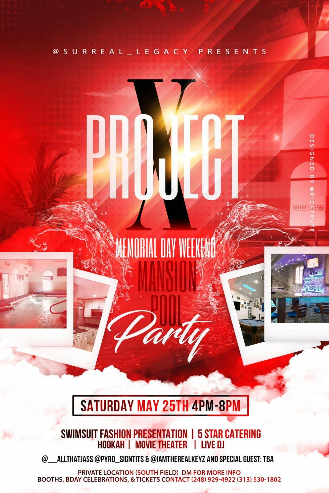 Project X Memorial Weekend Mansion Pool Party 