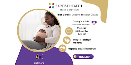 Imagem principal de Birth & Brains: Childbirth Education Class
