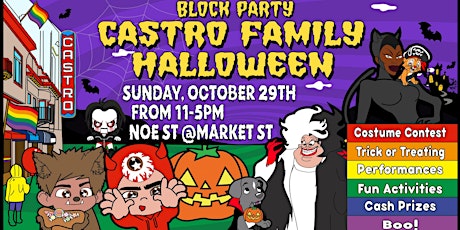 Image principale de Castro Family Halloween Block Party & Costume Contest!
