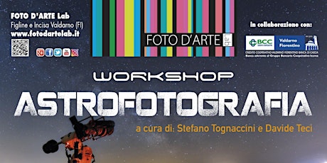 Immagine principale di Workshop Astrofotografia 2019 