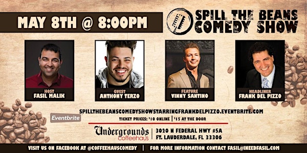 Spill the Beans Stand Up Comedy Show- Frank Del Pizzo