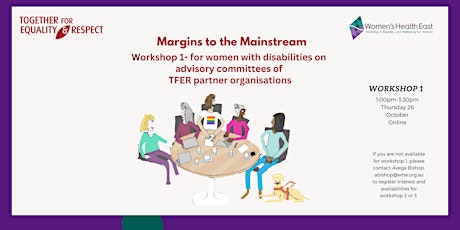 M2M Workshop for Women with Disabilities involved in TFER Advisory Groups primary image