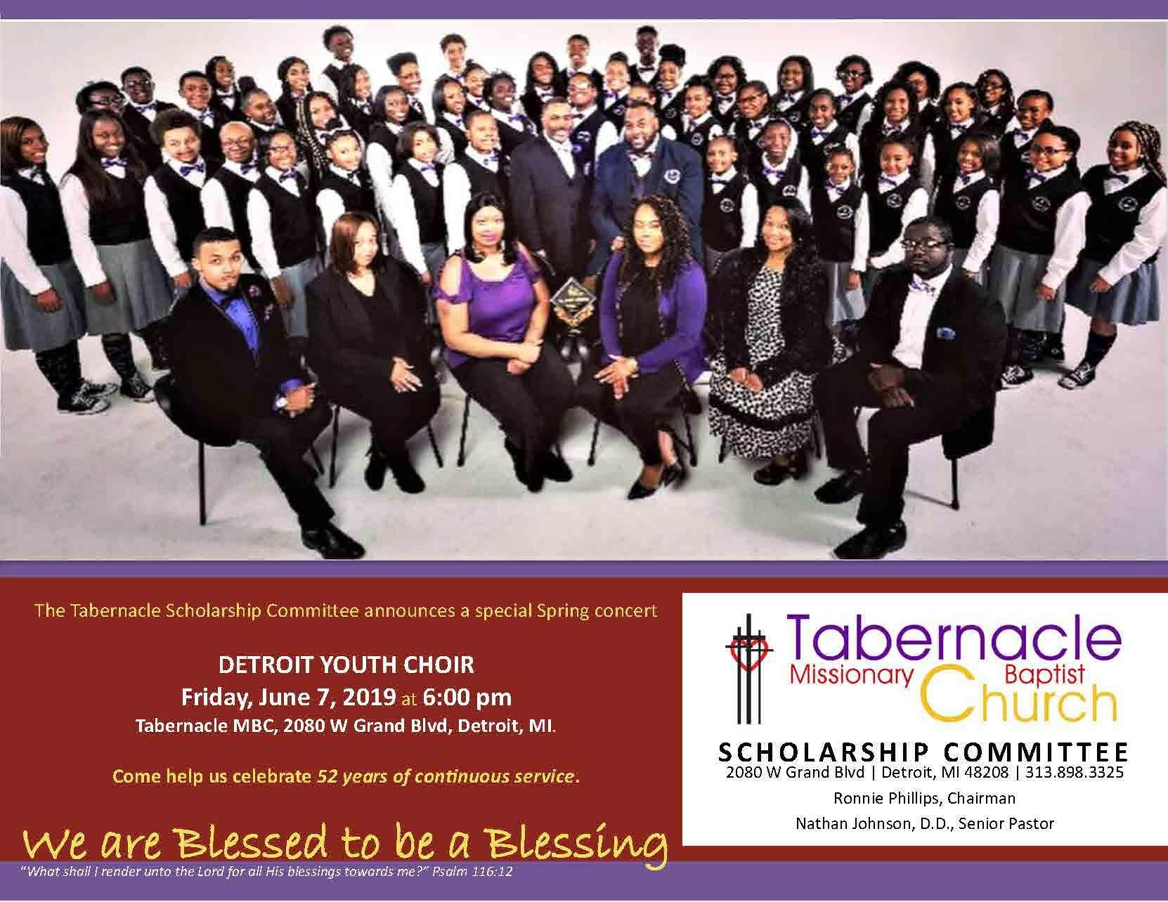 Tabernacle Scholarship Committee presents a Benefit Concert