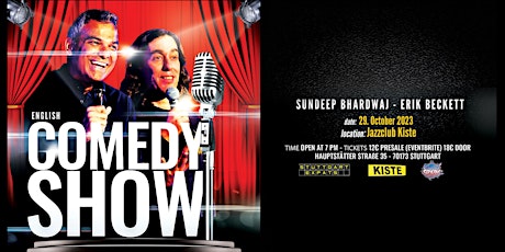 Hauptbild für Sundeep Bhardwaj & Erik Beckett - English Comedy Show