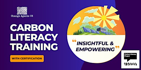 Carbon Literacy Training for World Environment Day