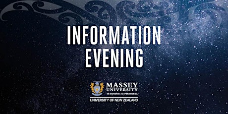 Massey University Postgraduate Information Evenings 2019 primary image