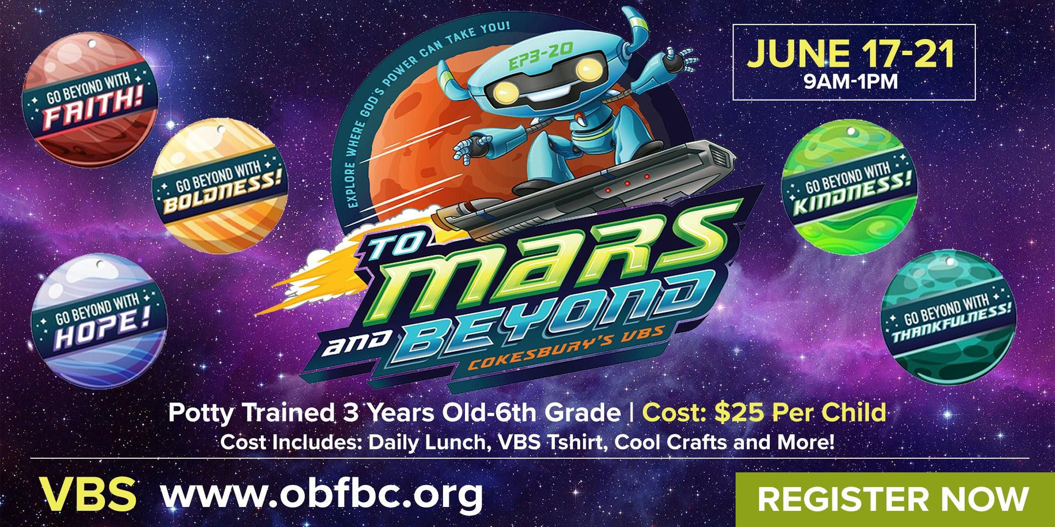 OBF To Mars and Beyond VBS