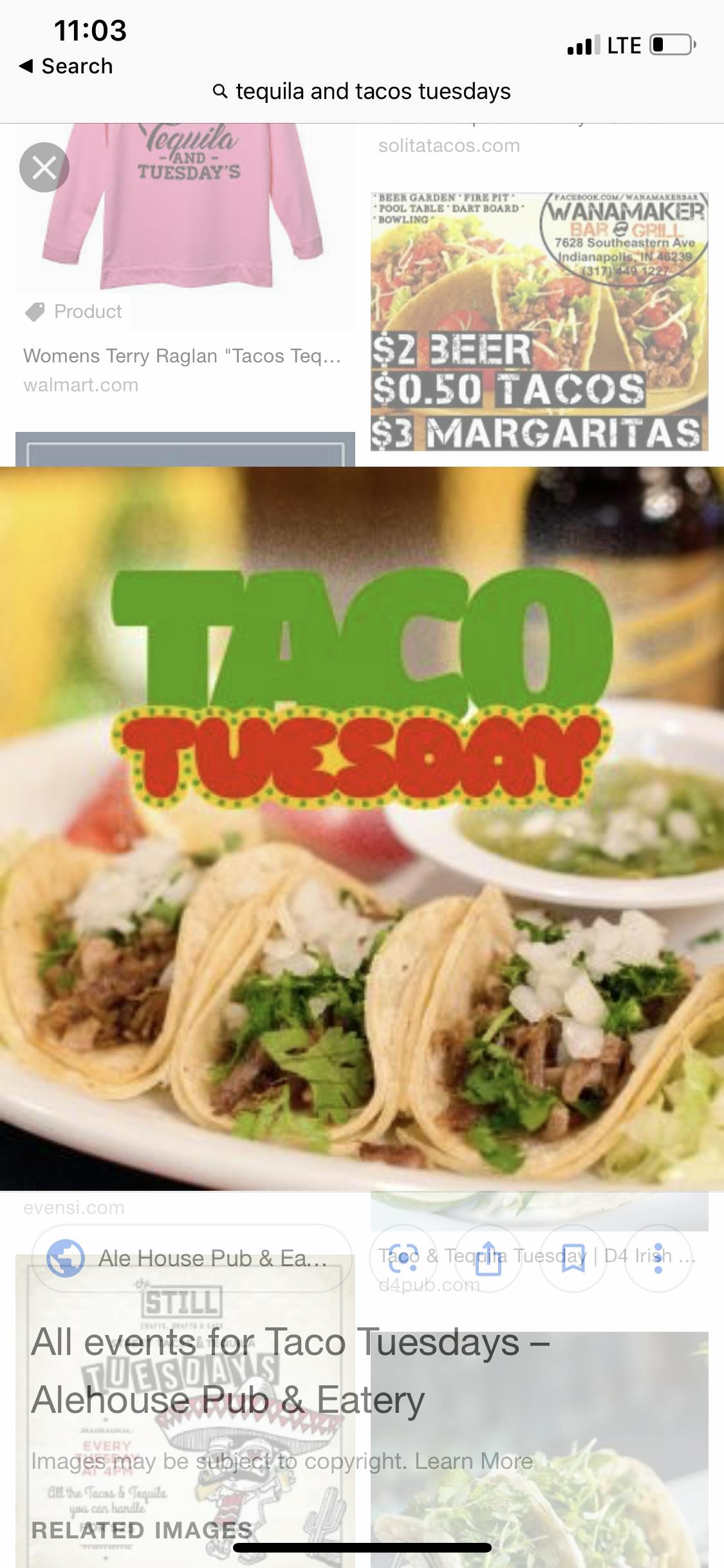 $2 Taco & Tequila Tuesdays 